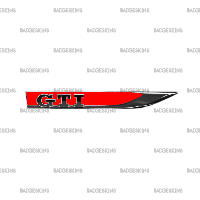 Load image into Gallery viewer, VW - MK7/7.5 - Golf GTI - Fender Blade &quot;GTI&quot; Badge Inlay
