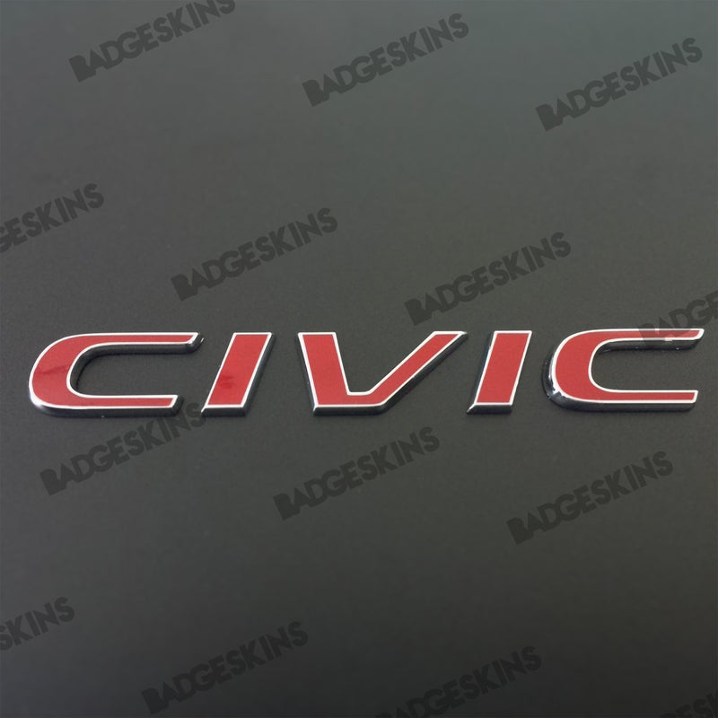 Load image into Gallery viewer, Honda - 10th Gen - Civic - Rear Civic Badge Overlay
