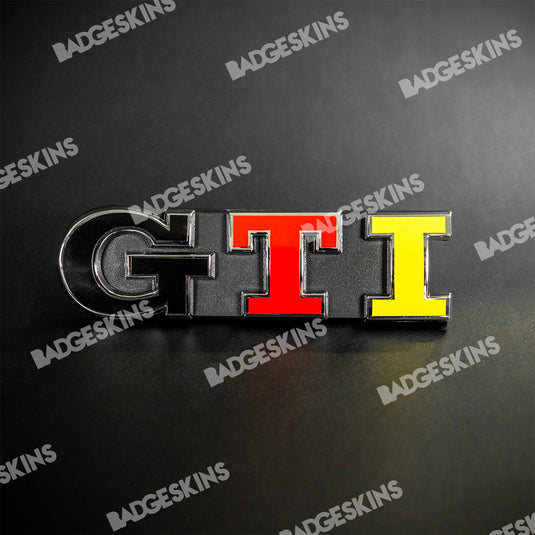 VW - Golf GTI - GTI Badge Overlay "German" Colours Overlay