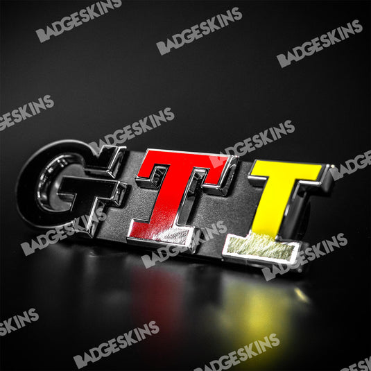 VW - Golf GTI - GTI Badge Overlay "German" Colours Overlay