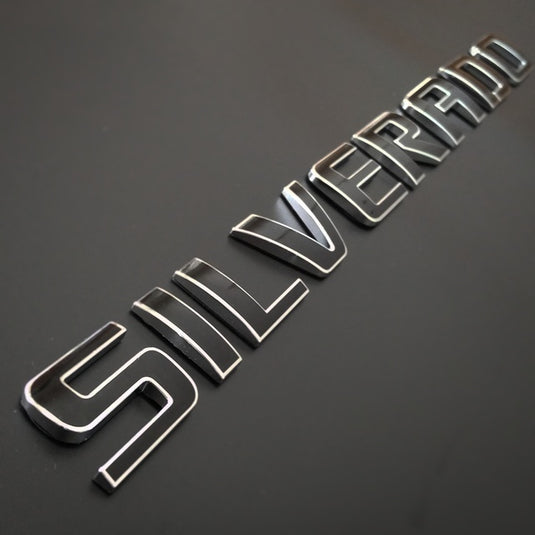 thumbnail image 2 of Custom Chevrolet Custom Deluxe 30 Badge Emblem Insert Set - Gray Logo Ornament For Quarter Panel (1976-1979) 2 of 4