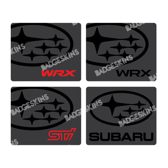 Subaru - 11595 - Visor Warning Label Badgeskin Set