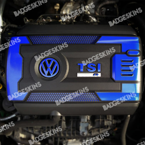 VW - TSI R Engine Cover Overlay Set