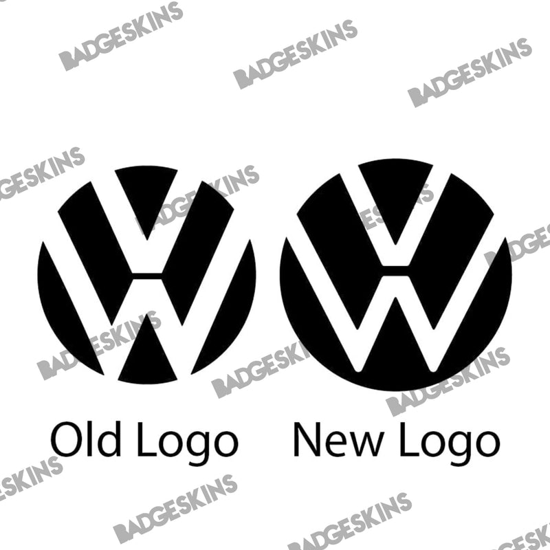 VW Golf 7 VII TCR Pure Grey Front & Heck Emblem Schwarz Zeichen Logo  Facelift