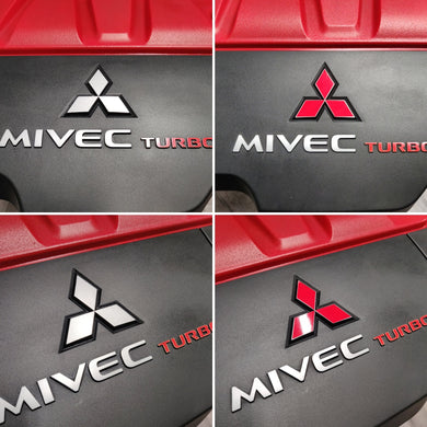 Mitsubishi - Lancer Evolution - Engine Cover Mitsubishi Emblem Overlay