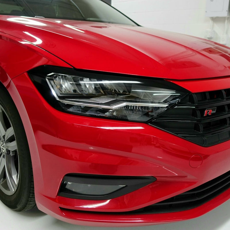 Load image into Gallery viewer, VW - MK7 - Jetta - Non Lighting Package Head Light Eyelid And Amber Delete One Piece Set
