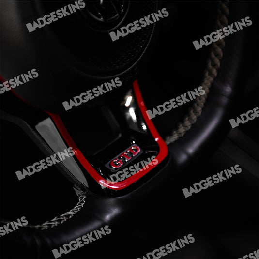 VW - MQB - Steering Wheel Cowl Accent Overlay (Round Airbag)