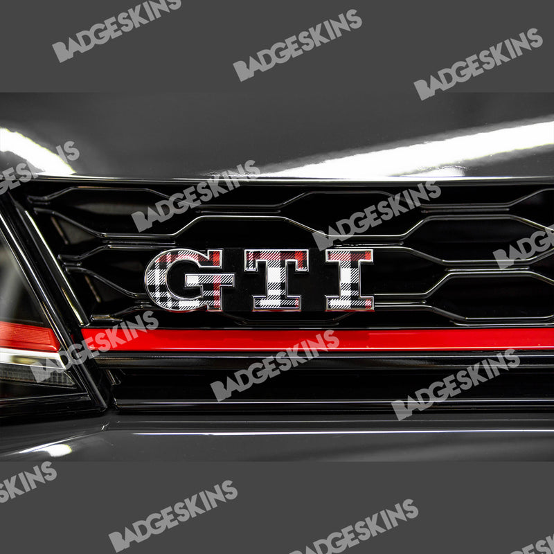 Load image into Gallery viewer, VW - Golf/POLO GTI - The &quot;Clark Plaid&quot; GTI Badge Overlay
