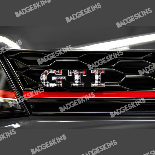 VW - Golf/POLO GTI - The "Clark Plaid" GTI Badge Overlay