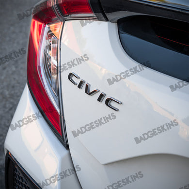 Honda - 10th Gen - Civic Type R - Rear Civic Badge Overlay (Large)