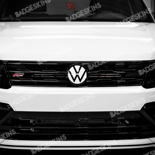 VW - MK8 - Golf R-Line - Front Grille R-Line Badge Inlay – Badgeskins