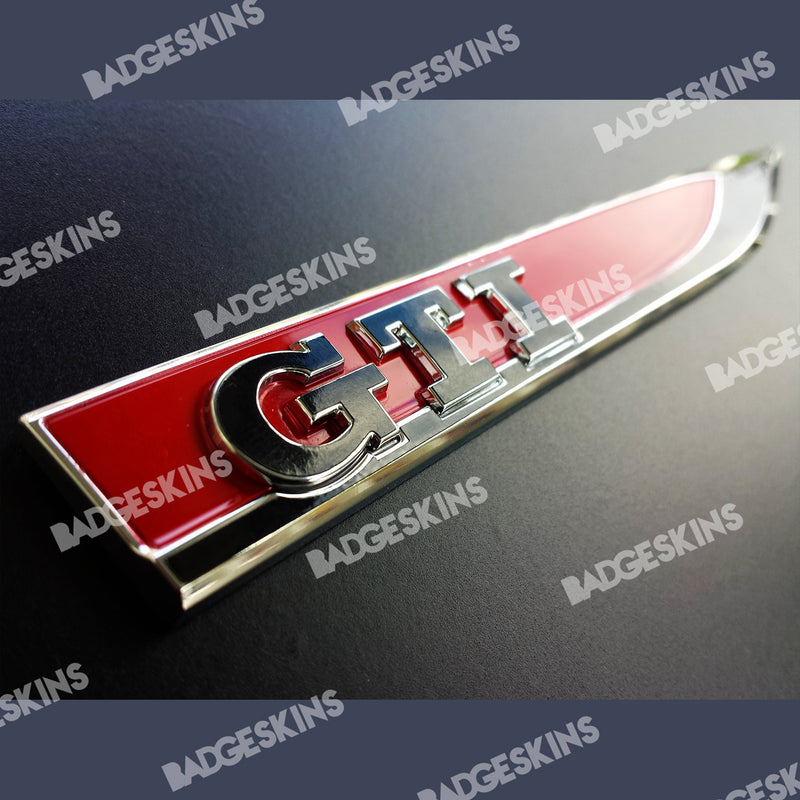 Load image into Gallery viewer, VW - MK7/7.5 - Golf GTI - Fender Blade &quot;GTI&quot; Badge Overlay Set
