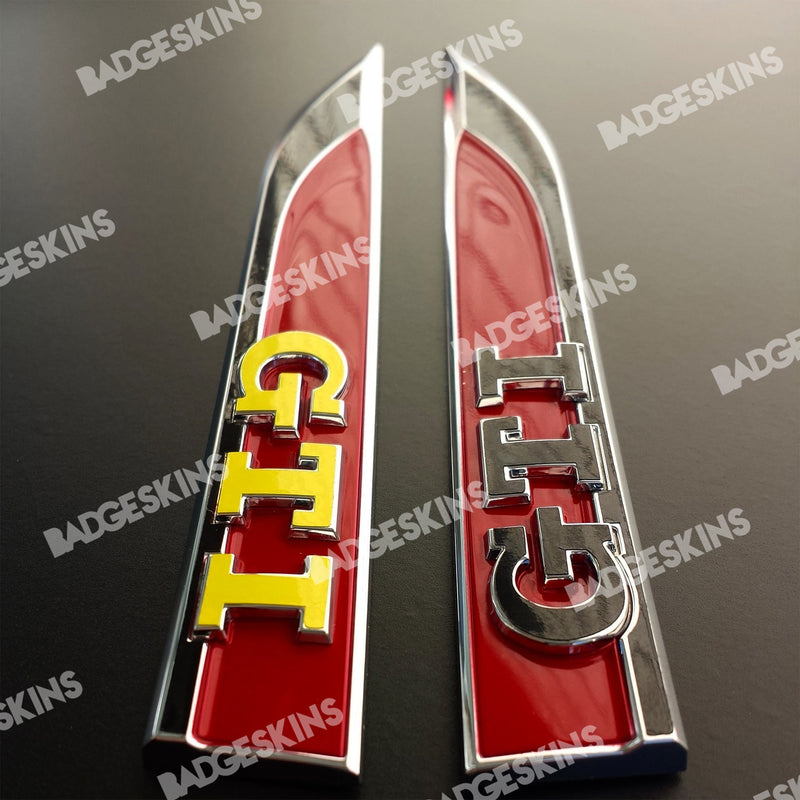 Load image into Gallery viewer, VW - MK7/7.5 - Golf GTI - Fender Blade &quot;GTI&quot; Badge Overlay Set
