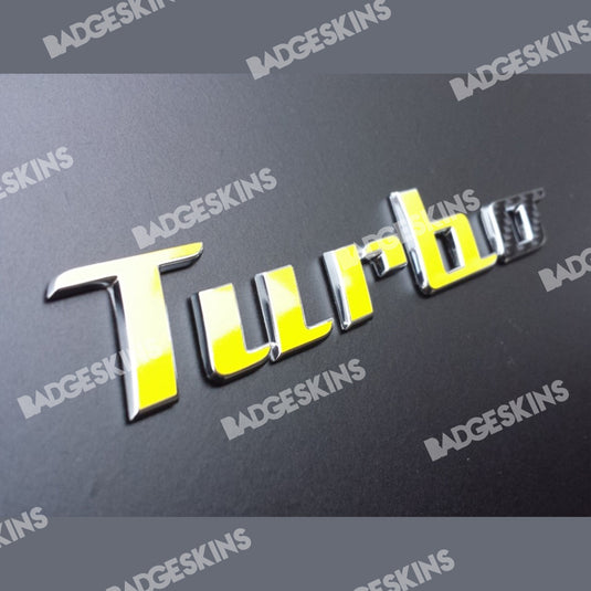 VW - Beetle - Rear "Turbo" Badge Overlay