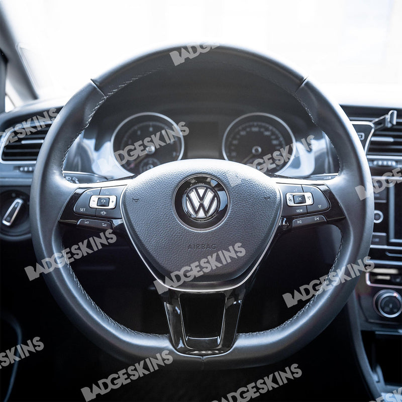 Load image into Gallery viewer, VW - MQB - Steering Wheel VW Emblem Inlay (Trapezoid Airbag)
