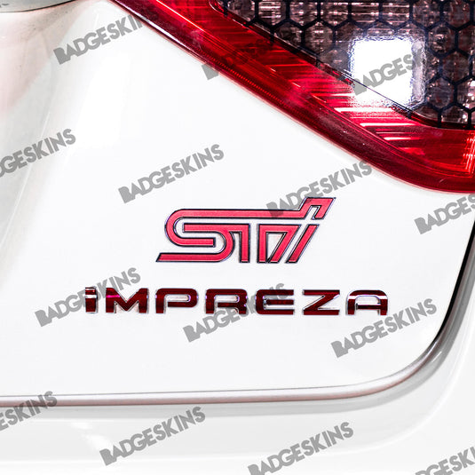 Subaru - Impreza - Rear Impreza Badge Overlay (08-14 Impreza/08-14 WRX/STI)
