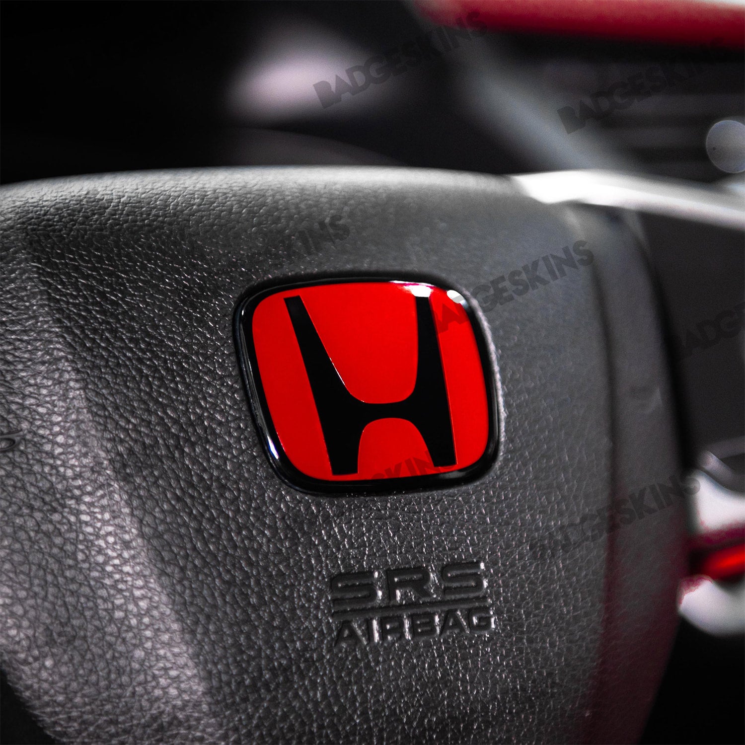 Red Type B Emblem For Civic Accord FIT S2000 JDM Red Honda Type B - Foto 3