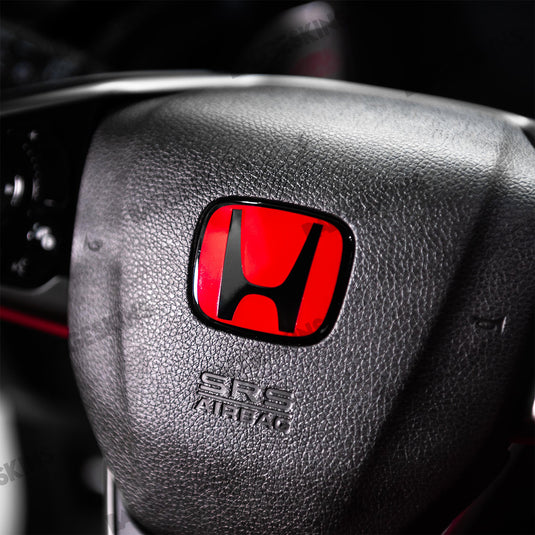 Honda - Civic - FK8 Type R - Steering Wheel Emblem Overlay