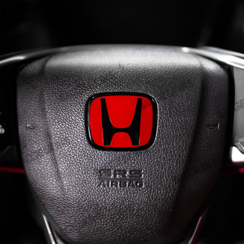 Load image into Gallery viewer, Honda - Civic - FK8 Type R - Steering Wheel Emblem Overlay
