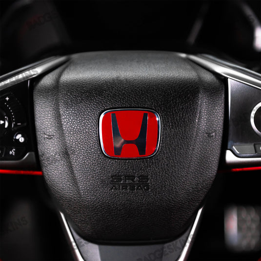 Honda - Civic - FK8 Type R - Steering Wheel Emblem Overlay