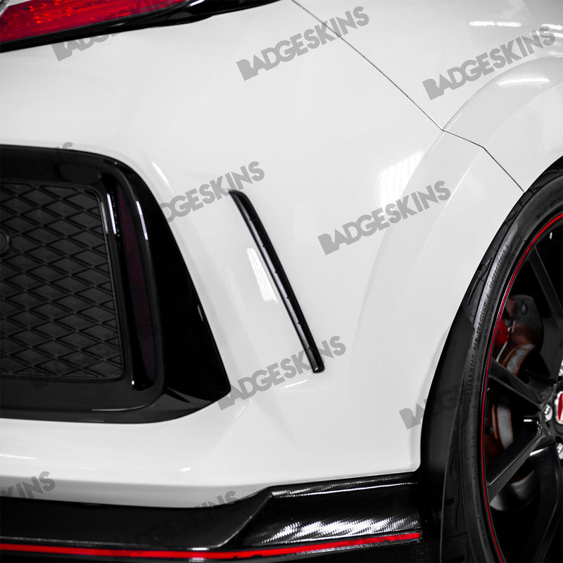 Load image into Gallery viewer, Honda - Civic - FK8 Type R - Rear Bumper Vent Accent Inlay
