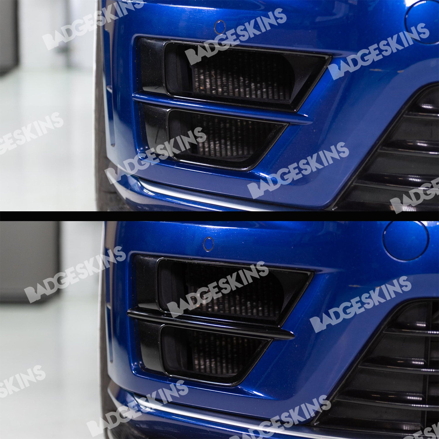 VW - MK7 - Golf R - Front Bumper Side Vent Bar Delete – Badgeskins