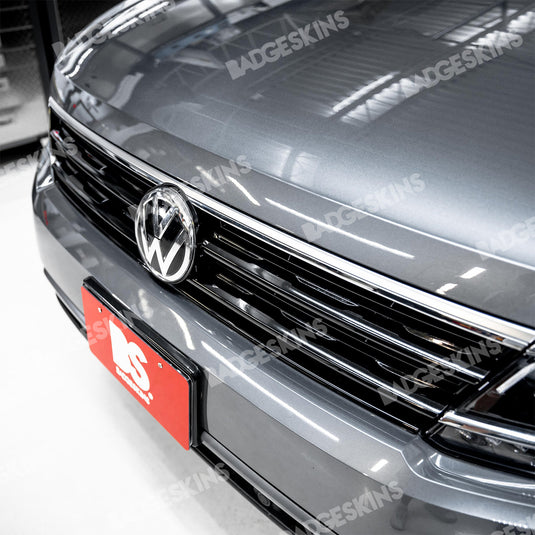 VW - MK2 - Tiguan - Front Grille Chrome Bar Delete V2 (Indents)