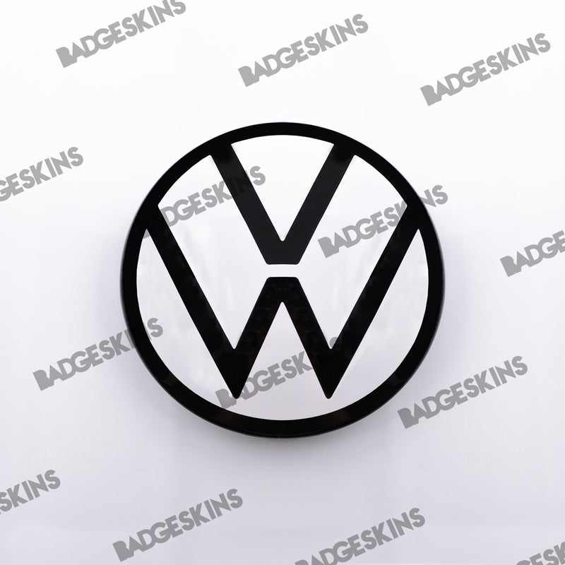 VW - MK8 - Golf - Steering Wheel Smooth VW Emblem Overlay