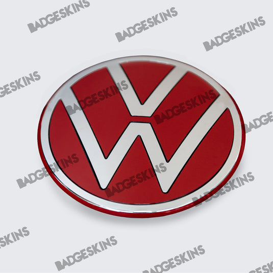 VW - MK8 - Golf - Front Non-Smooth 3pc VW Emblem Overlay