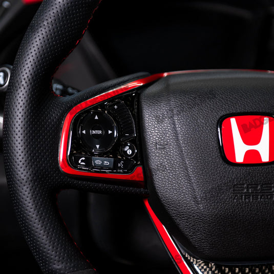Honda - Civic - FK8 Type R - Steering Wheel Overlay
