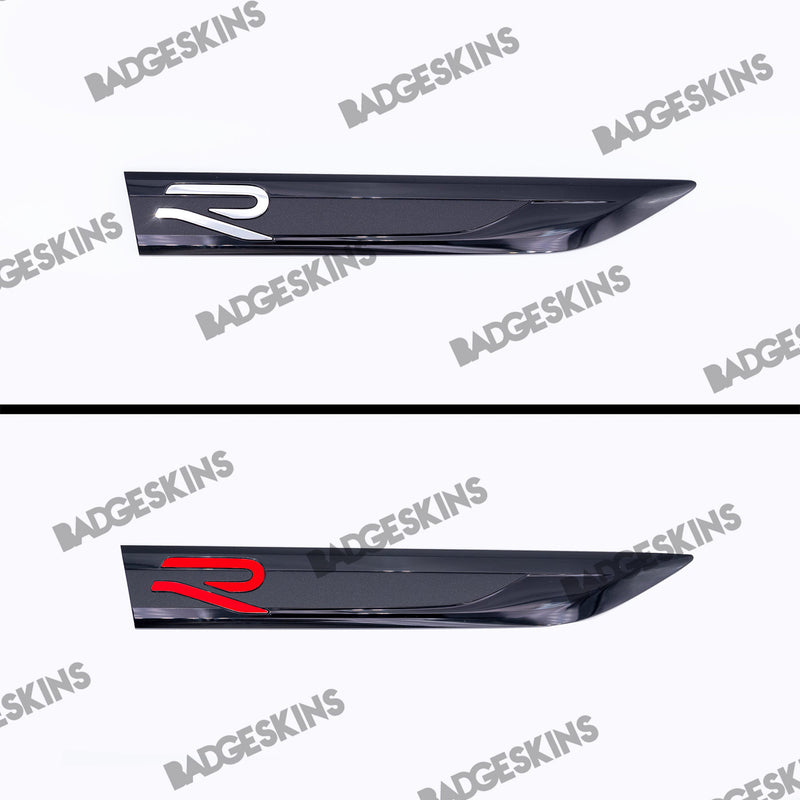 Load image into Gallery viewer, VW - MK8 - Golf R - Fender Badge Blade &amp; R Overlay
