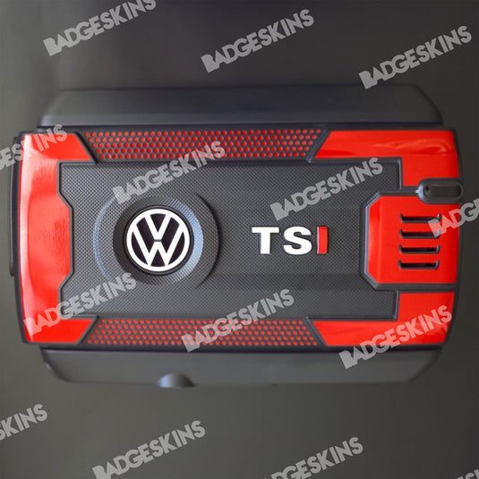 VW - Engine Cover "TSI" Overlay