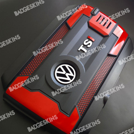 VW - Engine Cover "TSI" Overlay