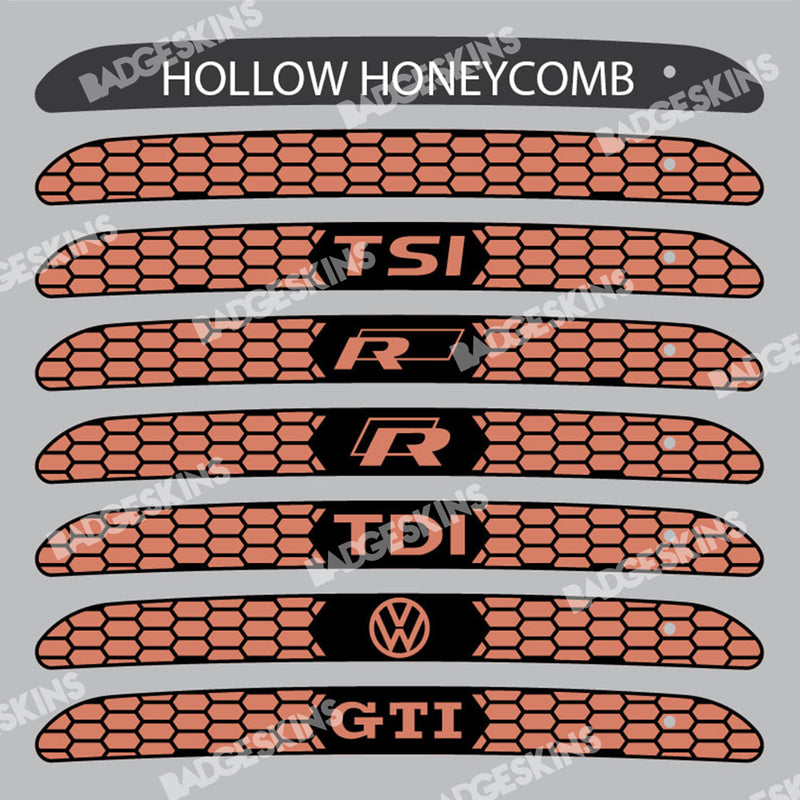 Load image into Gallery viewer, VW - MK6 - Golf - 3rd Brake Light Tint (Honeycomb) V1 (Non Golf GTI/R Hatch)
