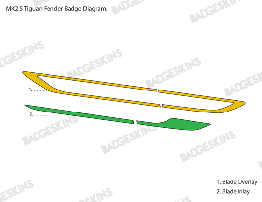 VW - MK2.5 - Tiguan - Fender Badge Blade Kit