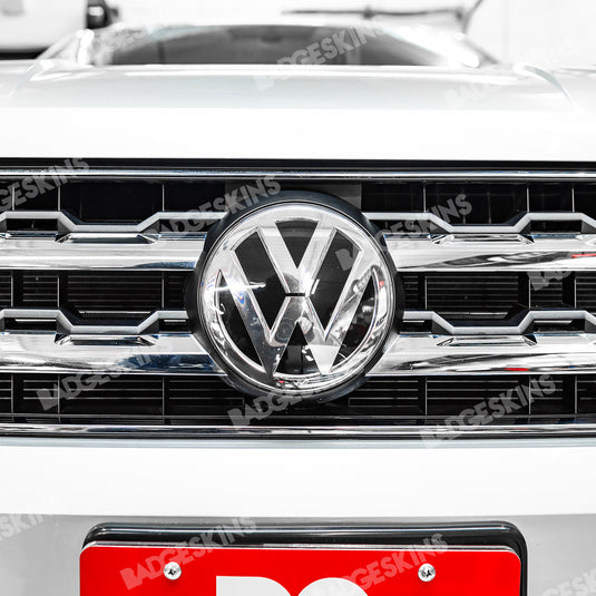 VW - MK1 (2017-2020) - Atlas - Front Smooth 2pc VW Emblem Overlay