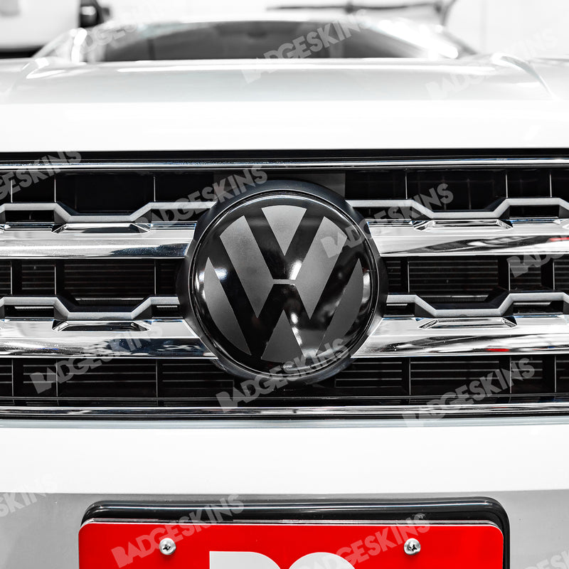 Load image into Gallery viewer, VW - MK1 (2017-2020) - Atlas - Front Smooth 2pc VW Emblem Overlay
