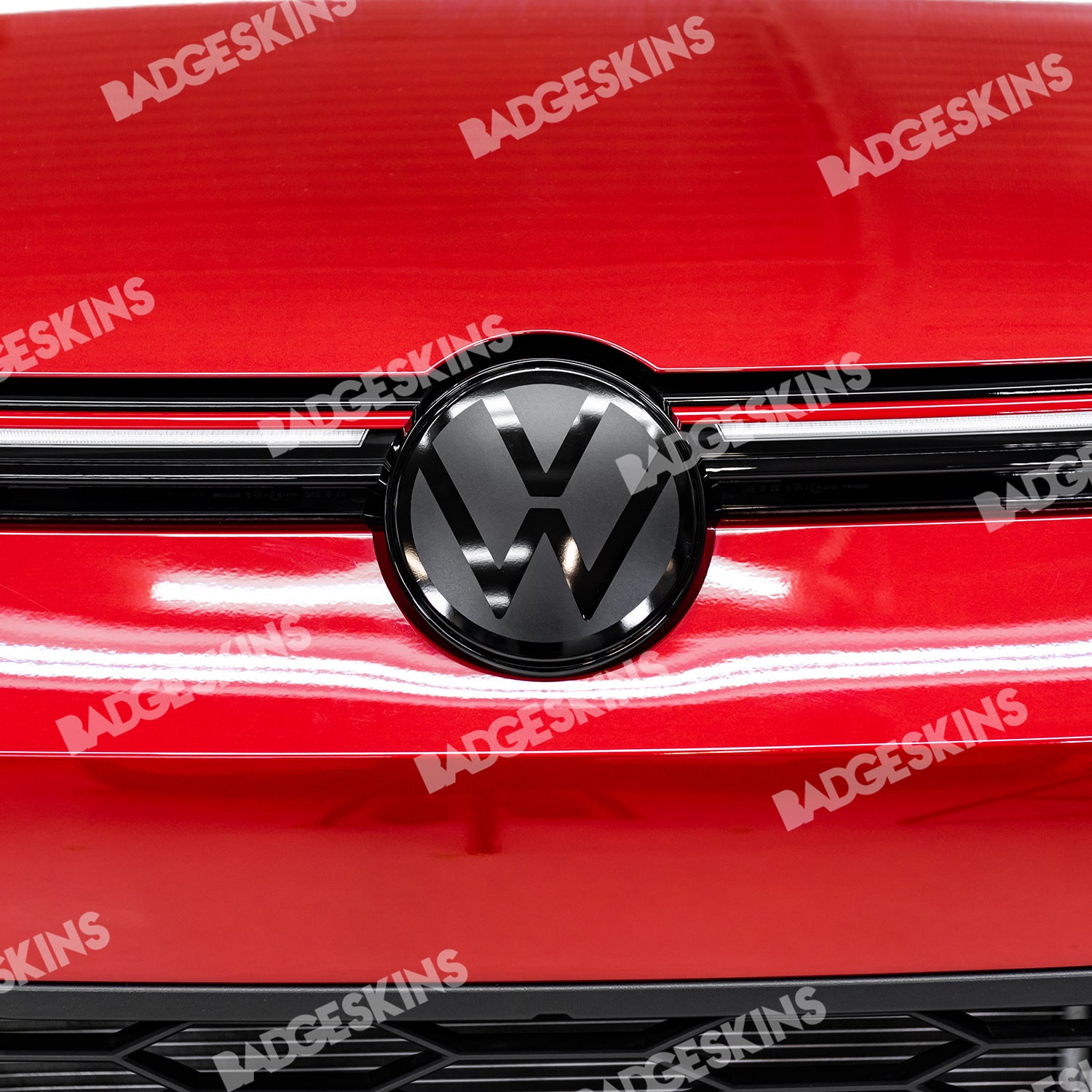 VW - MK8 - Golf - Steering Wheel Smooth VW Emblem Overlay