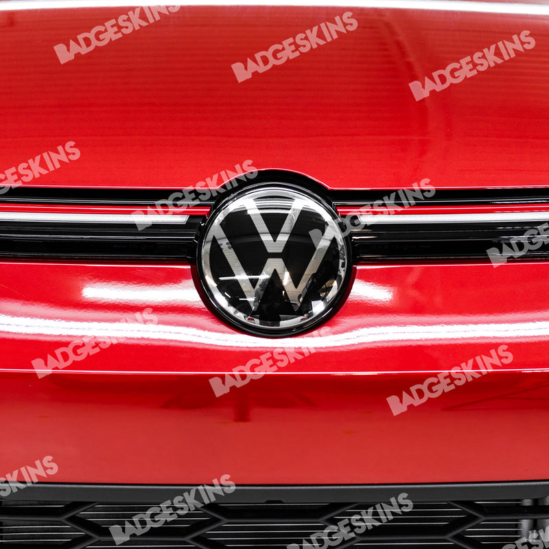 Load image into Gallery viewer, VW - MK8 - Golf - Front Smooth 2pc VW Emblem Overlay
