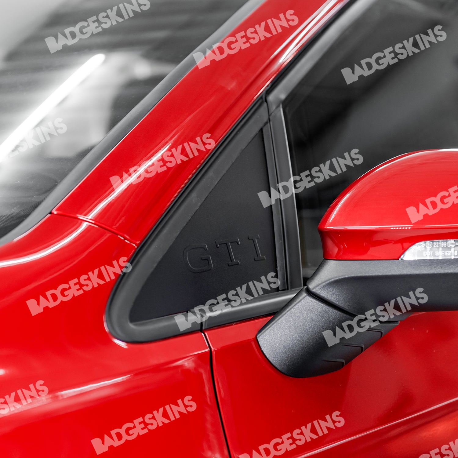 VW - MK8 - Golf - Front Quarter Window Overlay – Badgeskins