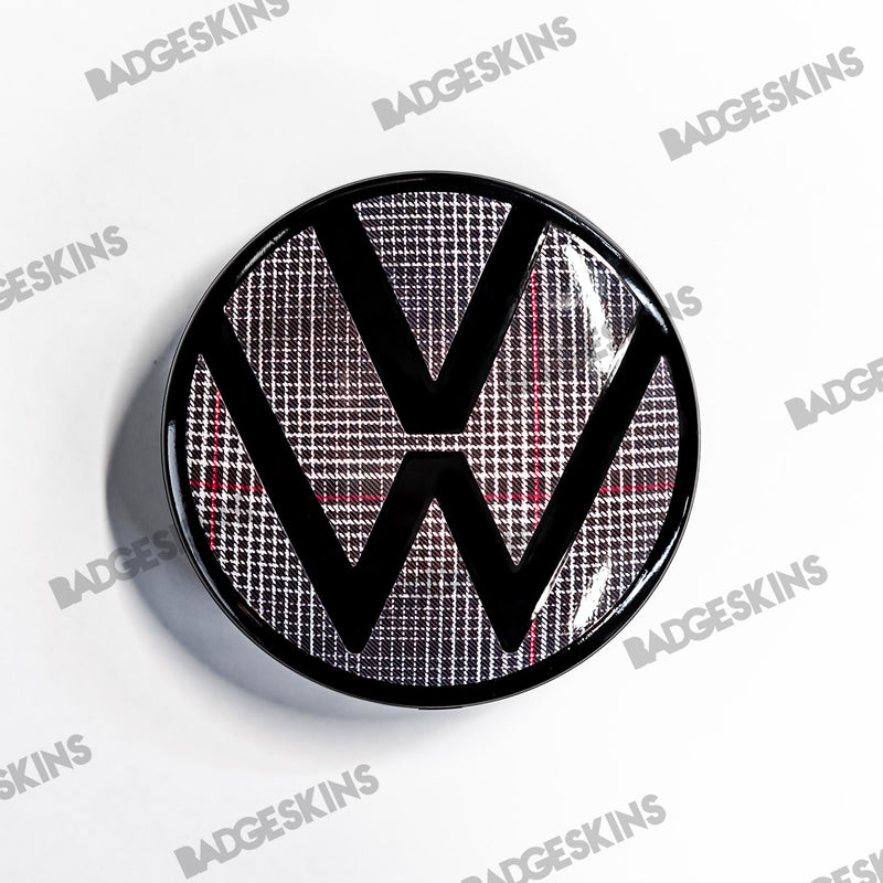 Load image into Gallery viewer, VW - MK8 - Golf - Rear VW &quot;Clark Plaid&quot; Emblem Overlay
