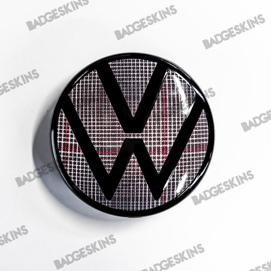 VW - MK8 - Golf - Rear VW "Clark Plaid" Emblem Overlay