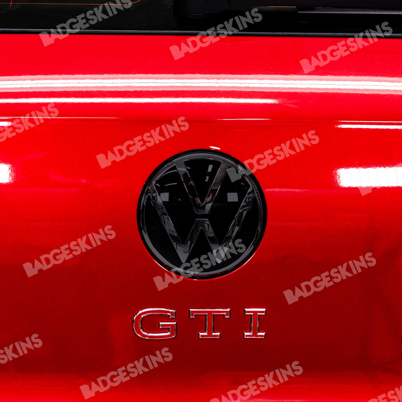 Load image into Gallery viewer, VW - MK8 - Golf - Rear Tinted VW Emblem Overlay
