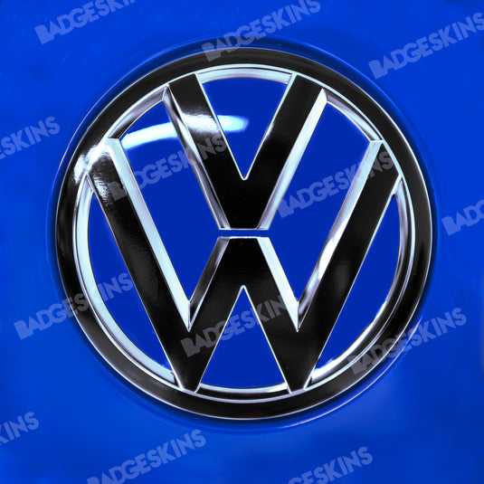 VW - MK7.5 - Golf - Front Smooth 3pc VW Emblem Overlay