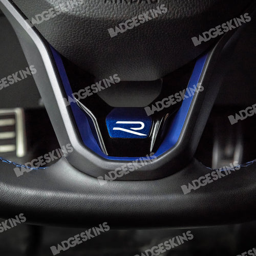 VW - MK8 - GTI & R - Steering Wheel Spoke Badge Overlay