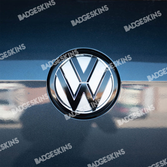 VW - MK7.5 - Golf - Front Smooth 3pc VW Emblem Overlay