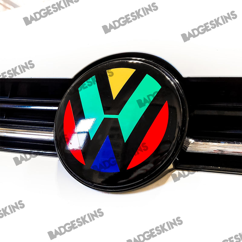 Load image into Gallery viewer, VW - MK7.5 - Golf - Front Smooth VW Emblem *Harlequin Edition* Overlay
