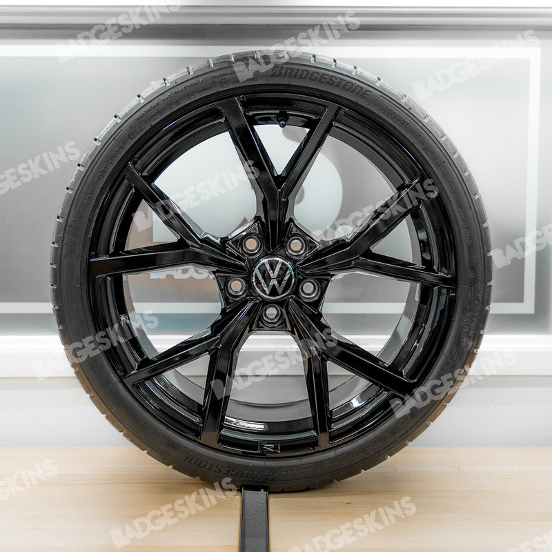 Load image into Gallery viewer, VW - MK8 - Golf R - Wheel - 19&quot; Estoril Wheel Blackout Overlay
